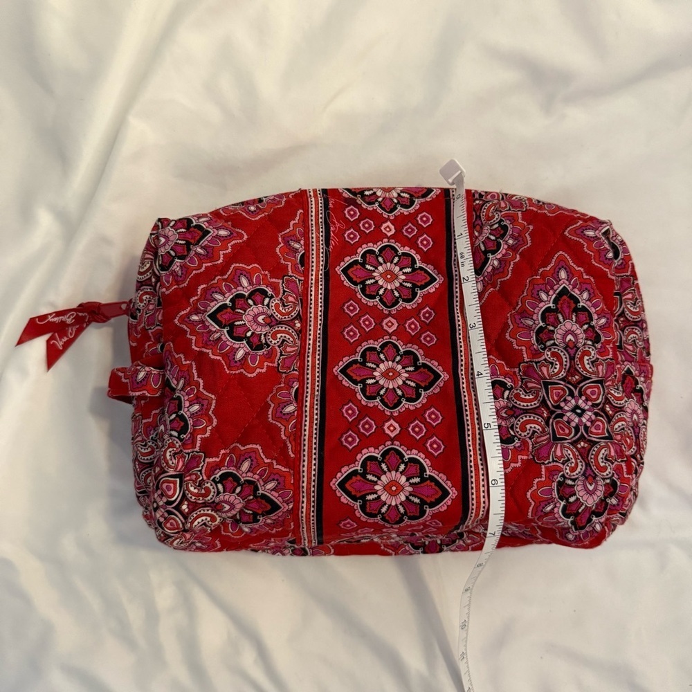 GUC Vera Bradley Quilted Lined Cosmetic Bag With Handle - Picture 2 of 14